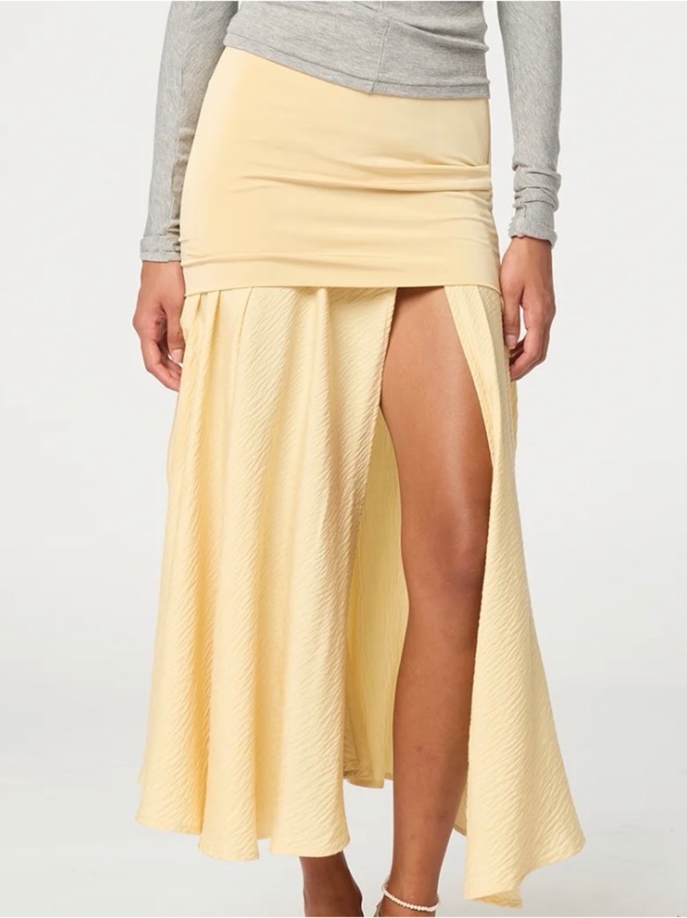 The Line by K Mari Skirt in Buttercream